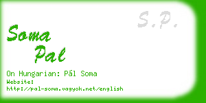 soma pal business card