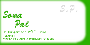 soma pal business card